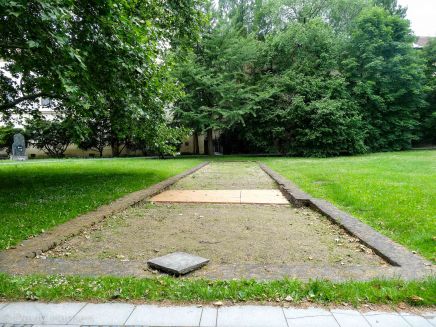The foundation where Mendel's greenhouse stood